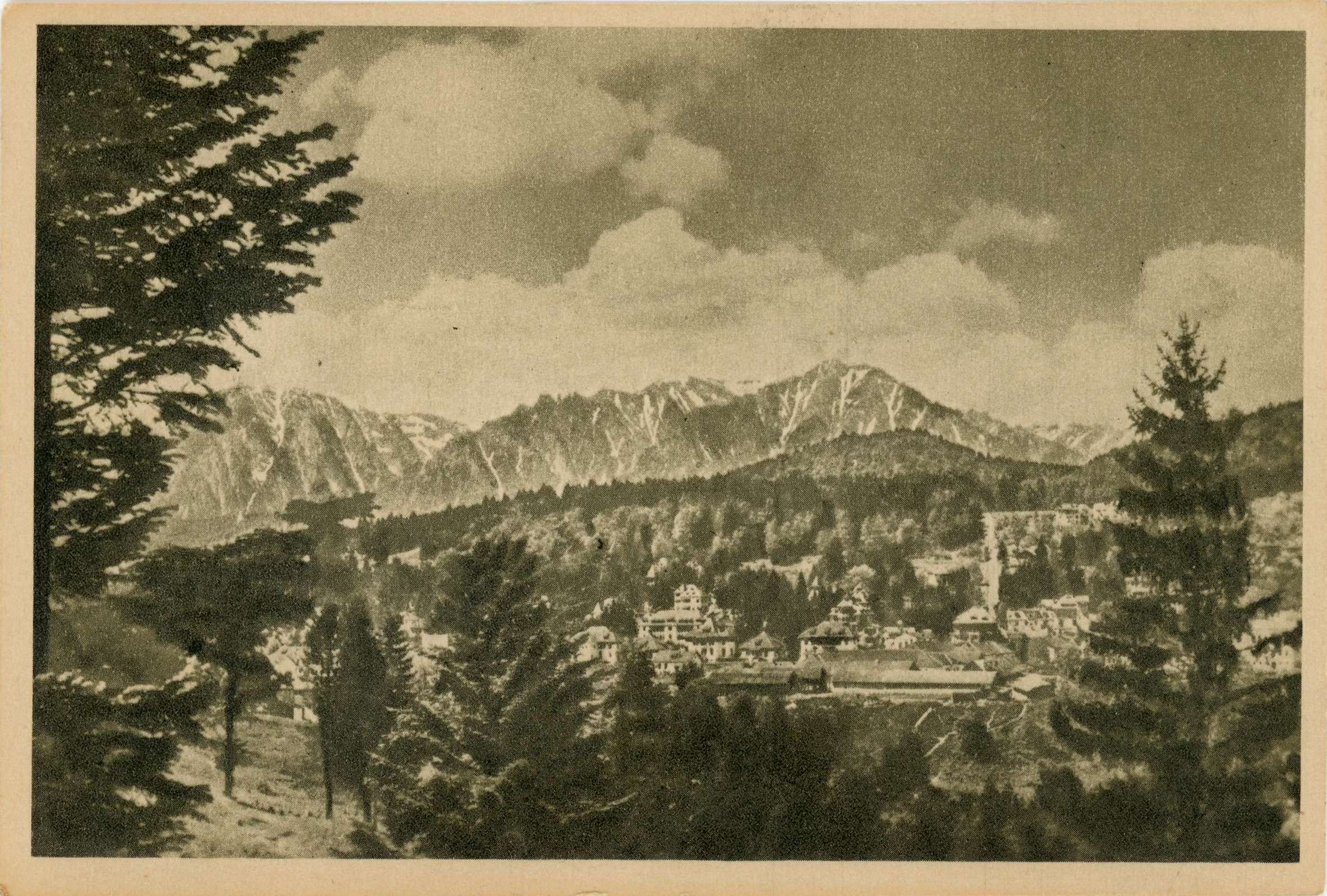Predeal - vedere spre Bucegi