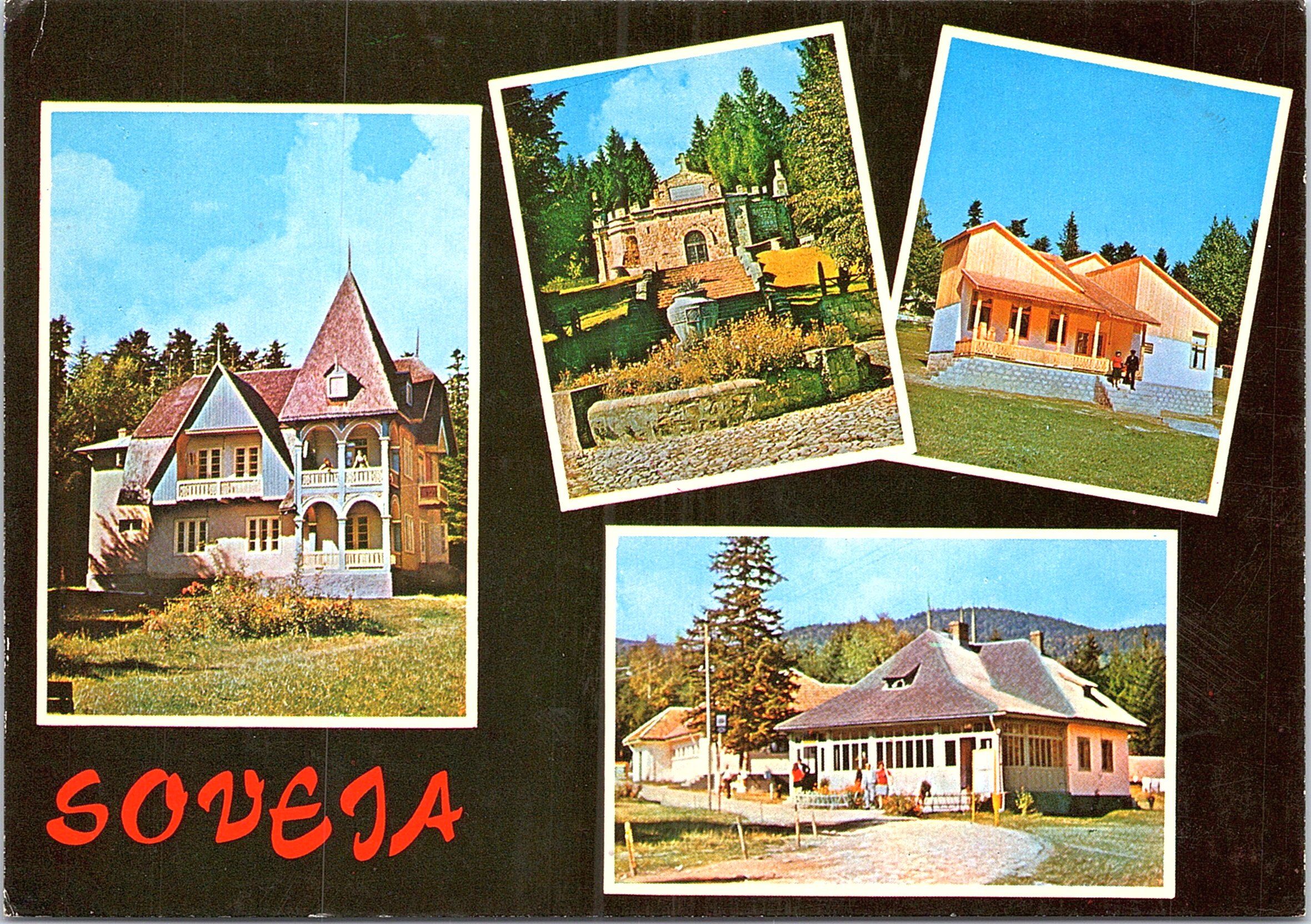 Jud. Vrancea : 1. Vila nr. 3; 2. Mausoleul eroilor; 3. Muzeul comunal; 4. Vile