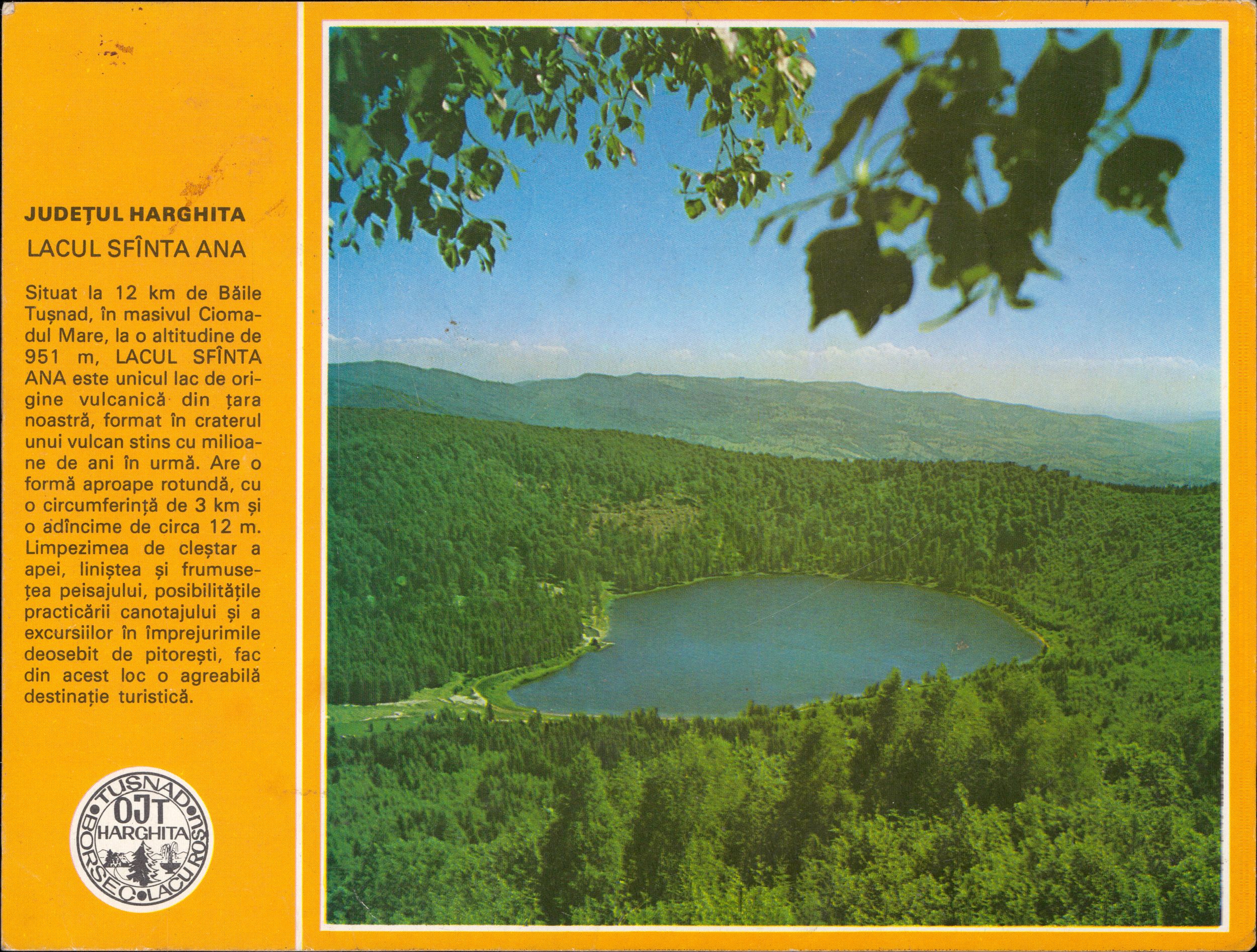 Județul Harghita - Lacul Sfânta Ana