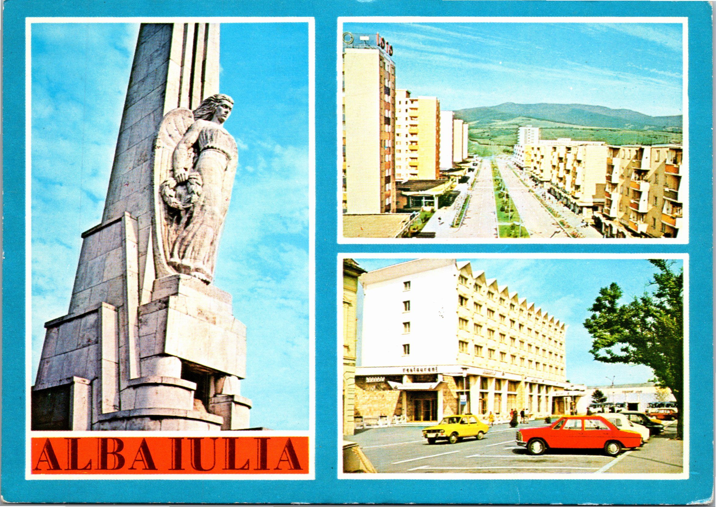 1. Obeliscul Horia, Cloșca și Crișan. 2. Bulevardul „Transilvania”. 3. Hotelul „Transilvania”