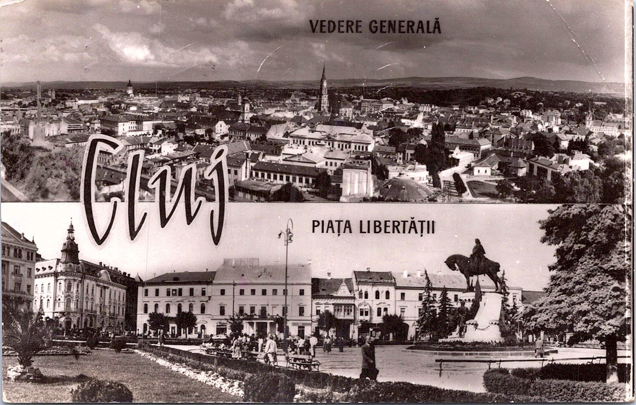 Cluj - Vedere generală - Piața Libertății