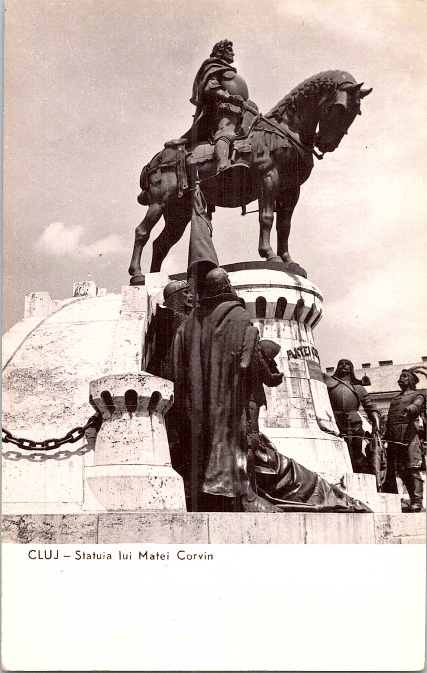CLUJ - Statuia lui Matei Corvin
