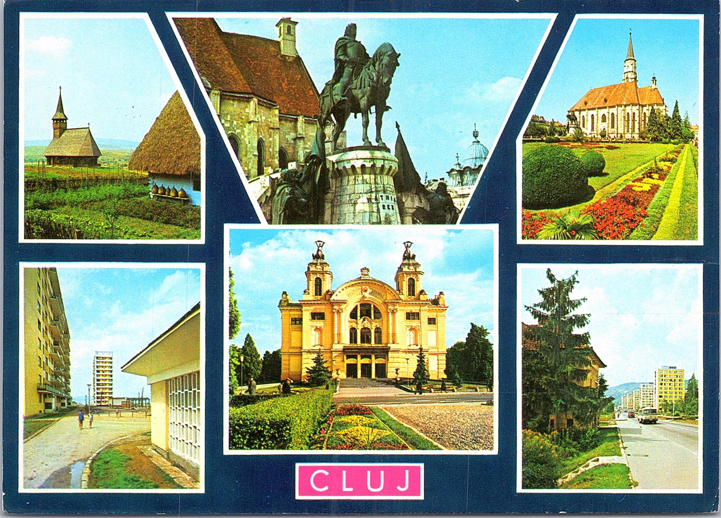 1. Muzeul etnografic al Transilvaniei - Secția în aer liber 2. Statuia lui Matei Corvin 3. Catedrala Sf. Mihail 4. Cartierul Gheorghieni 5. Teatrul Național 6. Cartierul Grigorescu