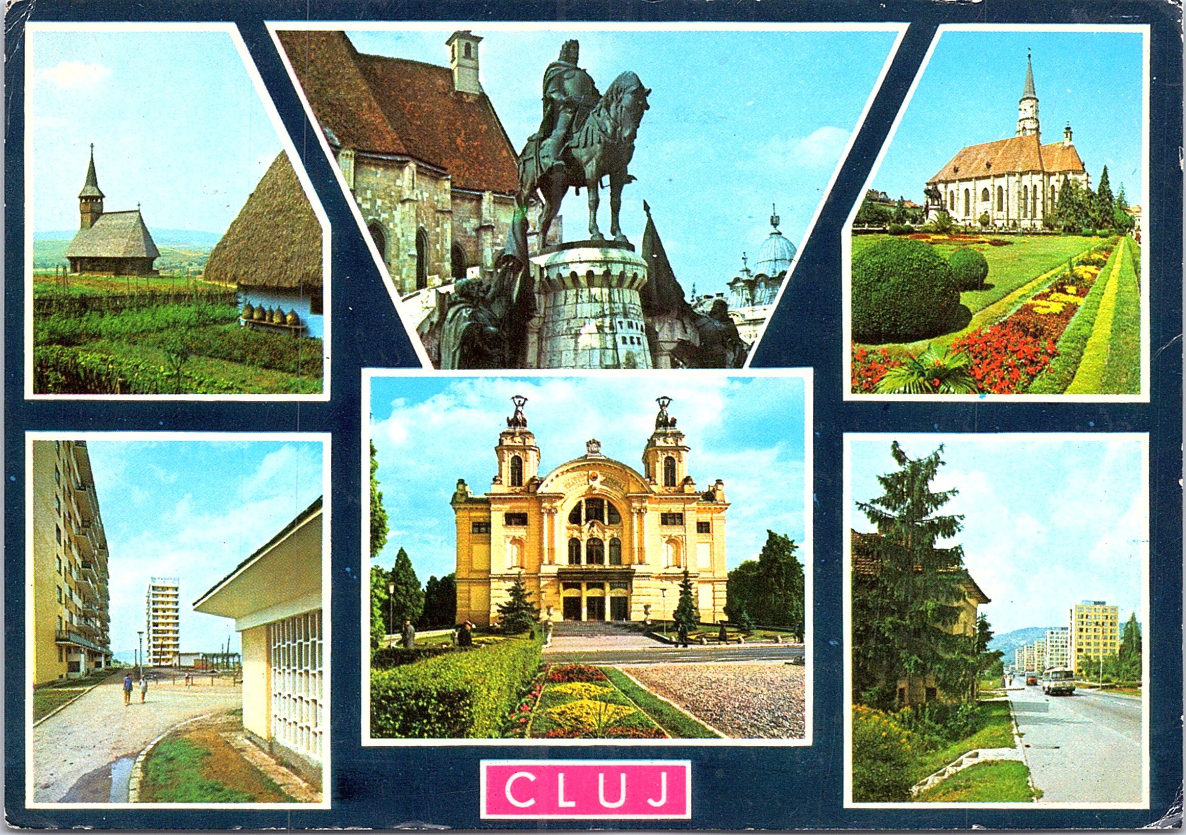 1. Muzeul etnografic al Transilvaniei - Secția în aer liber 2. Statuia lui Matei Corvin 3. Catedrala Sf. Mihail 4. Cartierul Gheorghieni 5. Teatrul Național 6. Cartierul Grigorescu