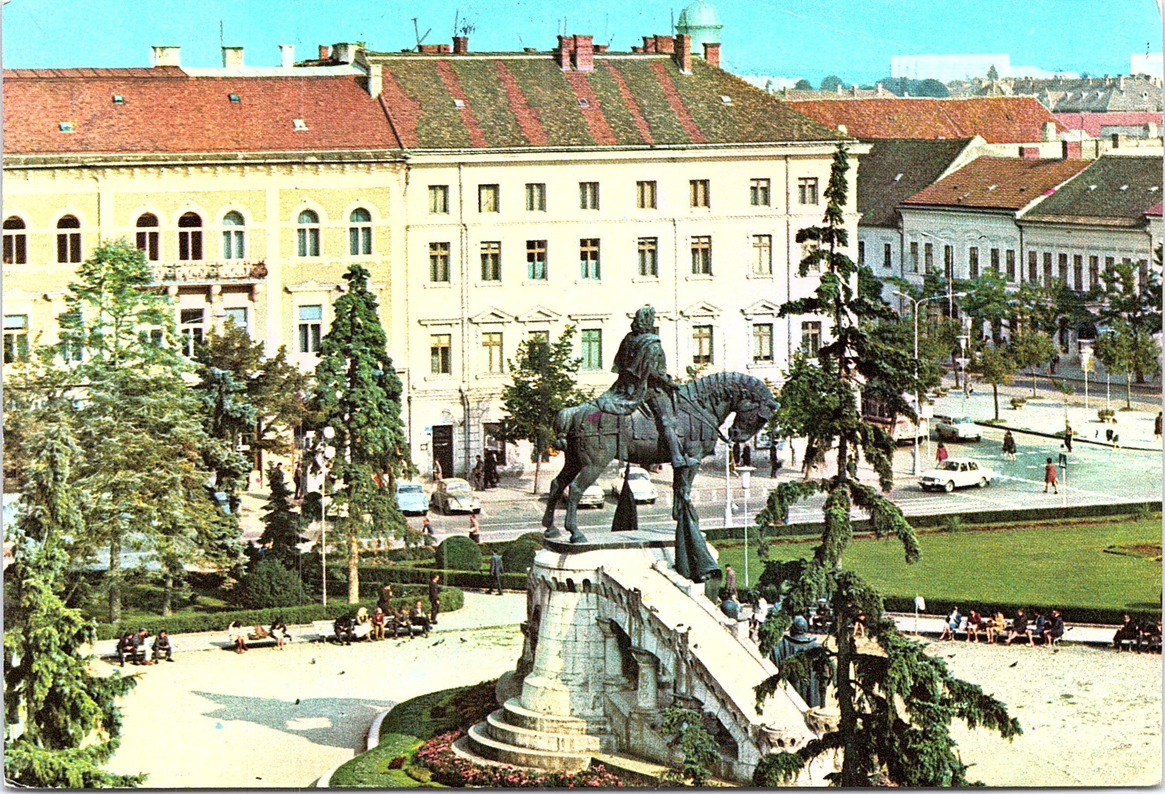 CLUJ. Statuia lui Matei Corvin
