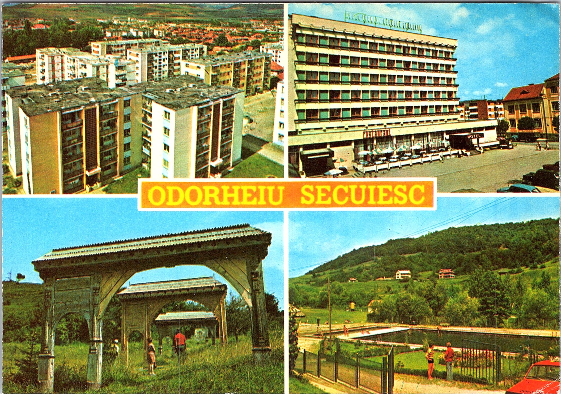 1. Cartierul Taberei; 2. Hotelul Târnava; 3. Intrarea la mormântul lui Orbán Balázs; 4. Băile Szejke