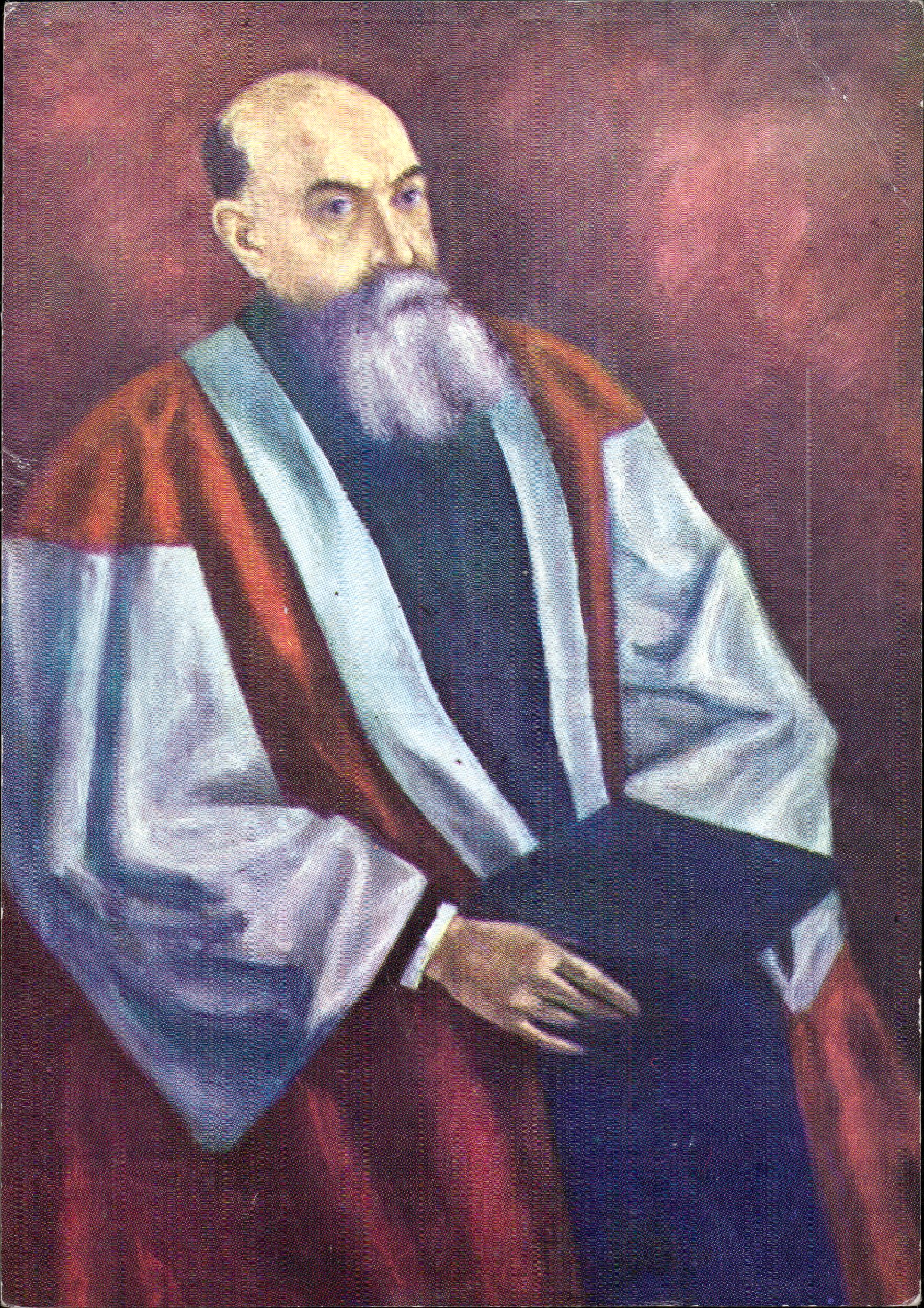 Muzeul memorial „Nicolae Iorga” din Vălenii de Munte - Portretul lui Nicolae Iorga doctor honoris causa al Universității din Oxford pictat de Magdalena Iorga