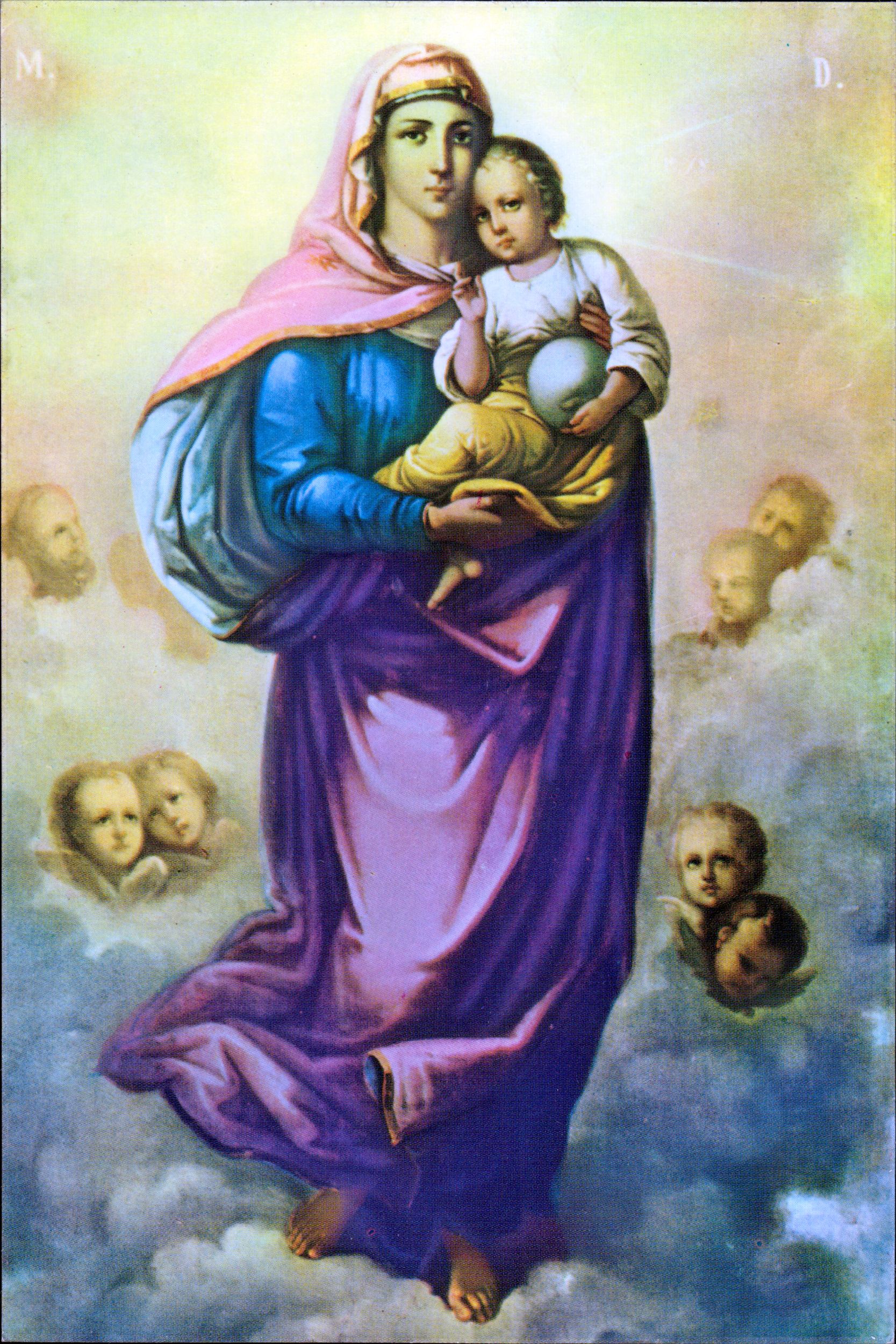 Mînăstirea Agapia - Icoana Maica Domnului, pictură de Nicolae Grigorescu (1858)