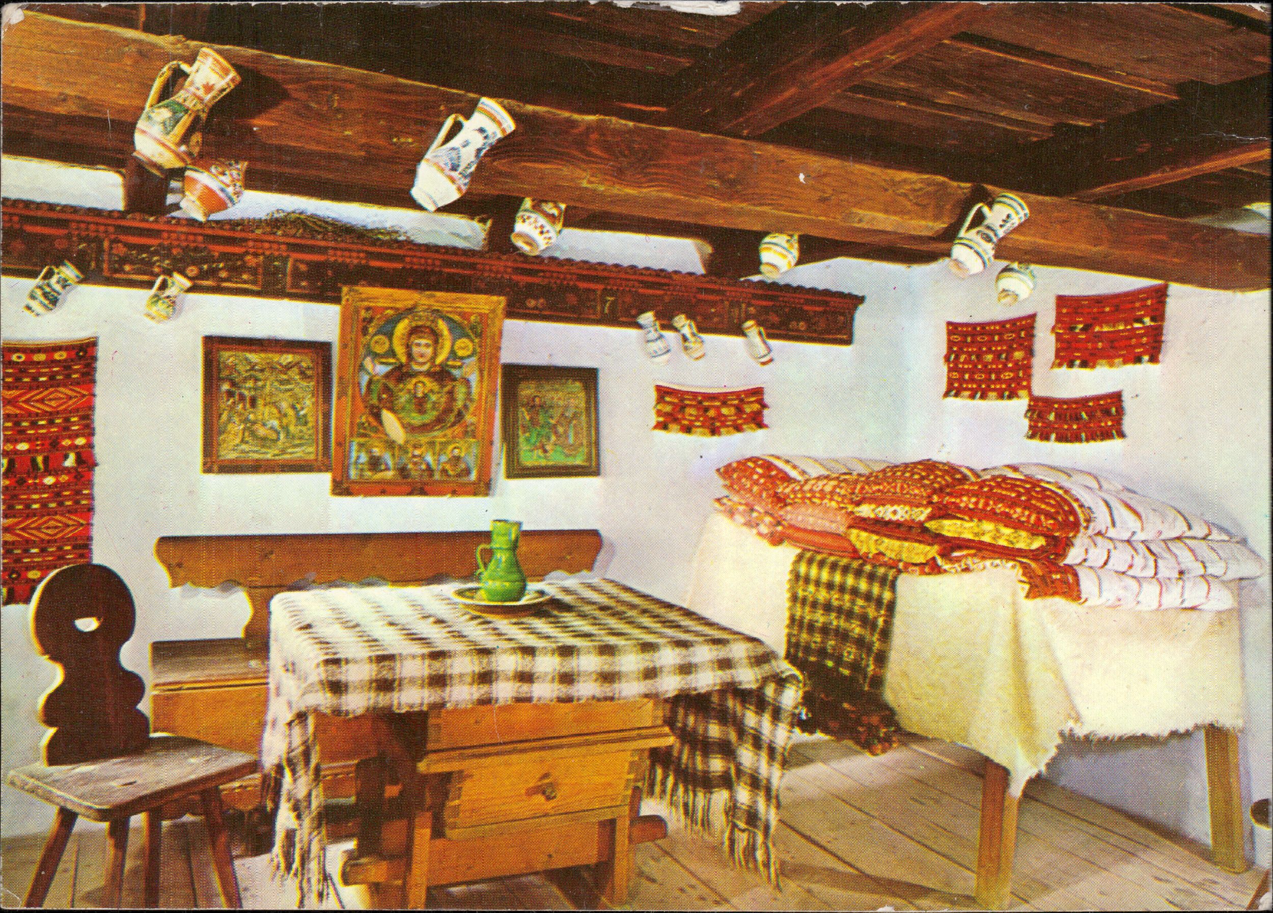 Camera curată a casei Tilișca, jud. Sibiu, 1847
