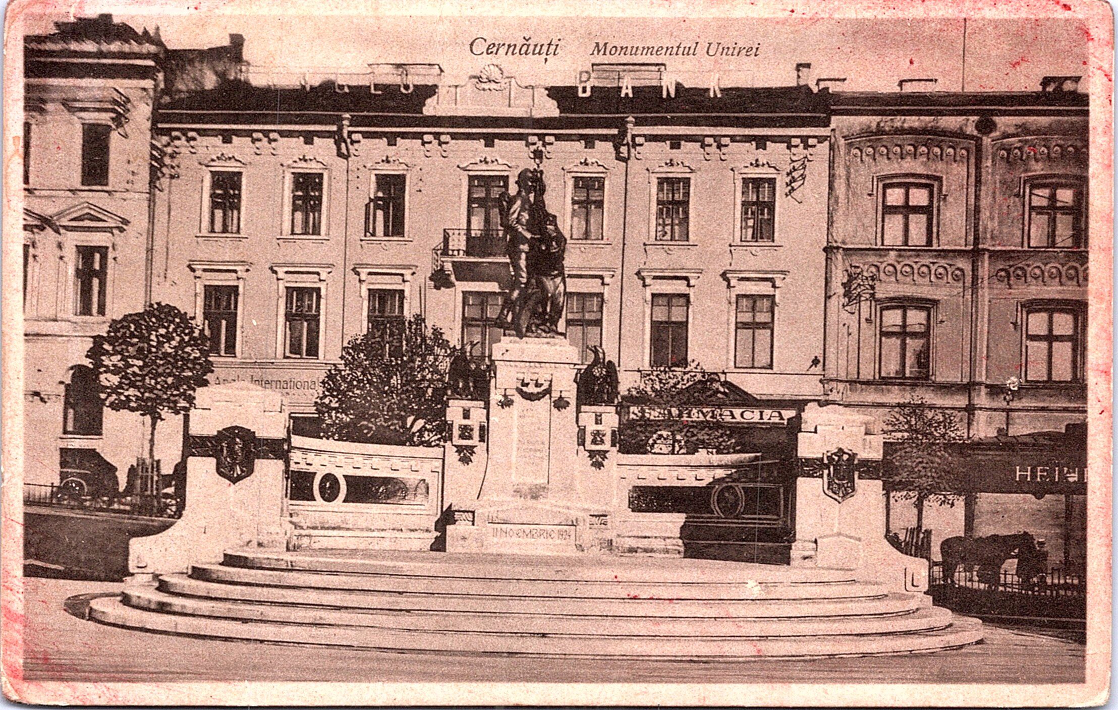 Cernăuți. Monumentul Unirii
