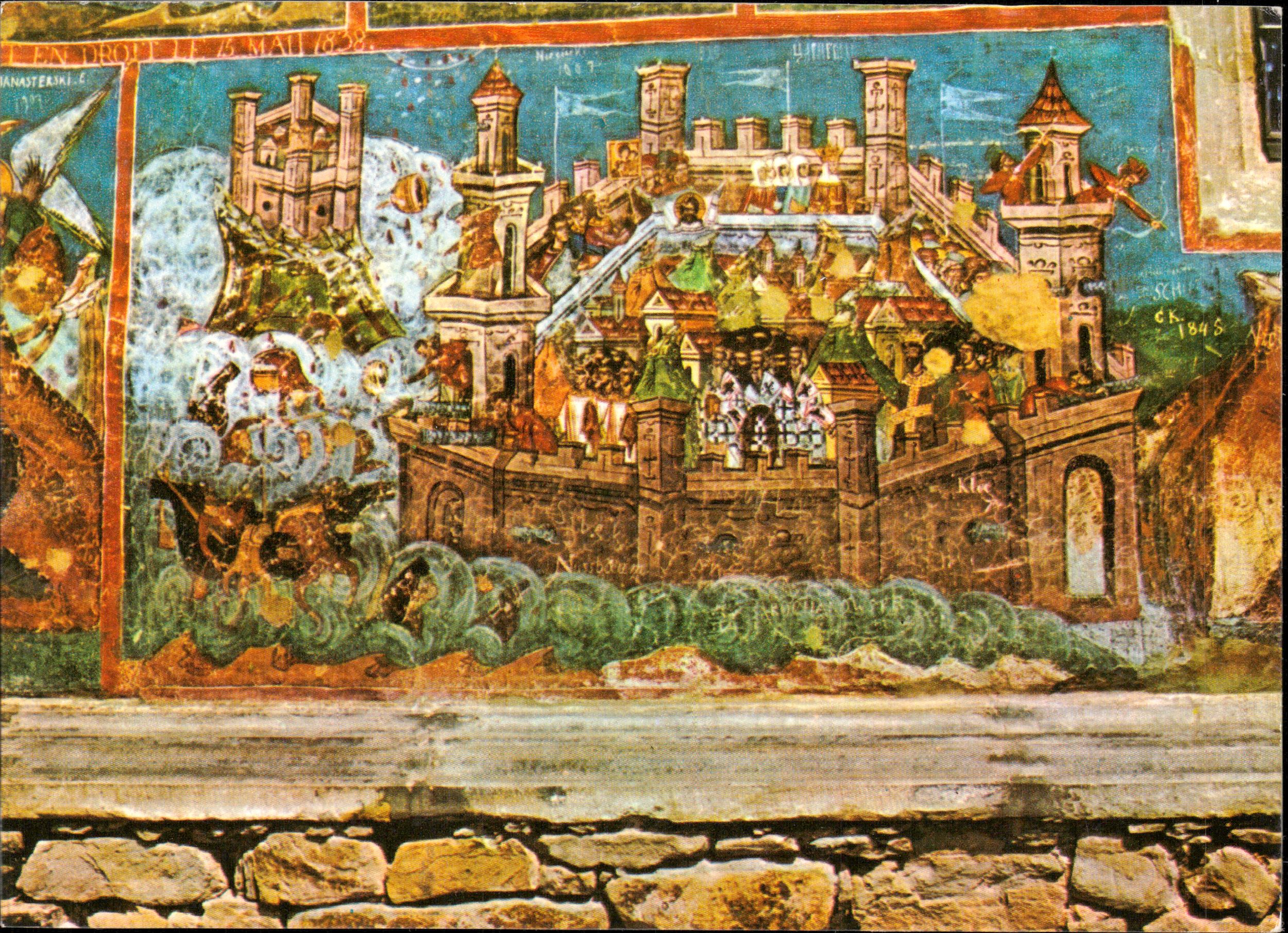 Moldovița - Asediul Constantinopolului