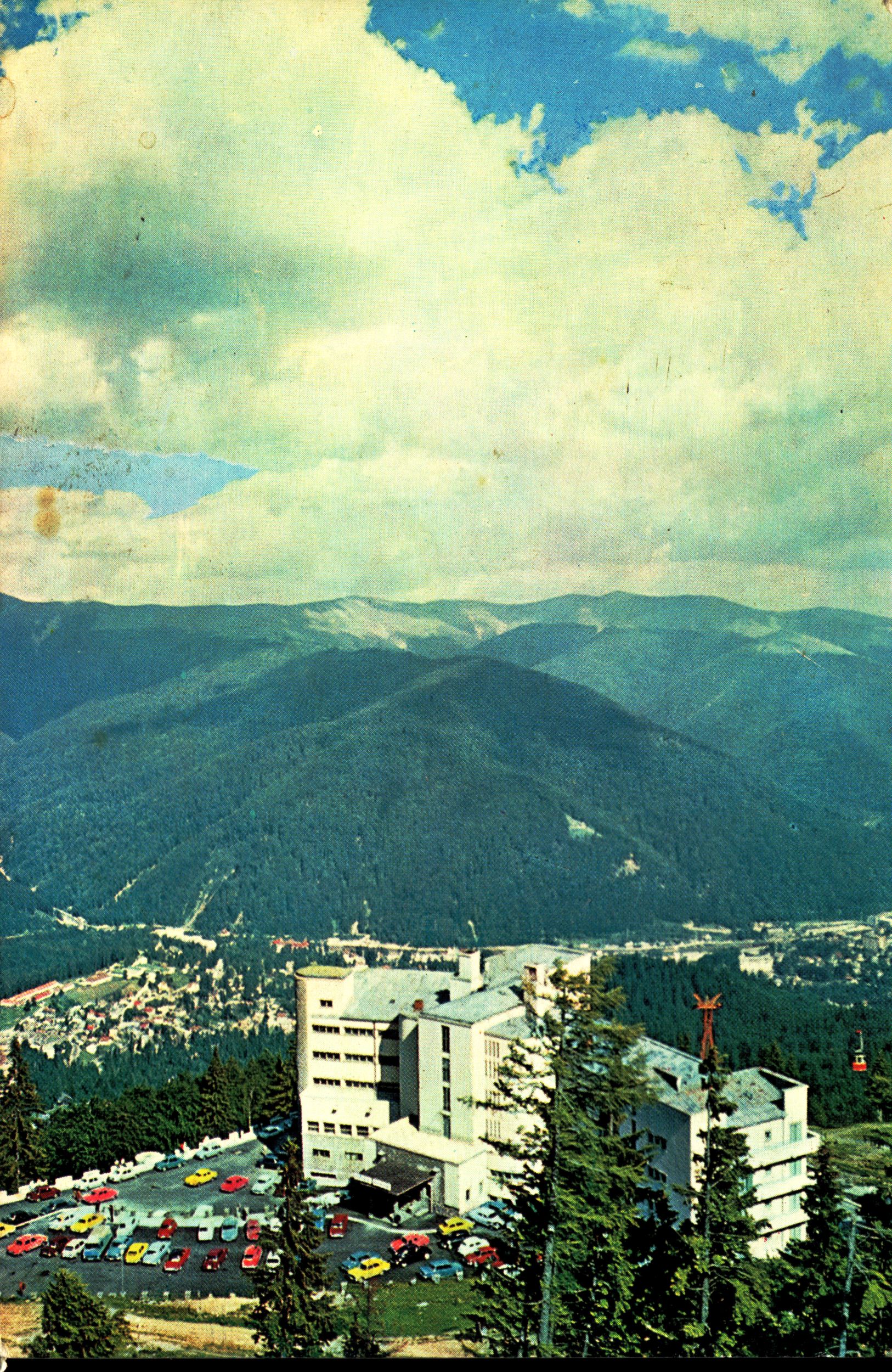 Sinaia. Valea Prahovei văzută de la Cota 1400