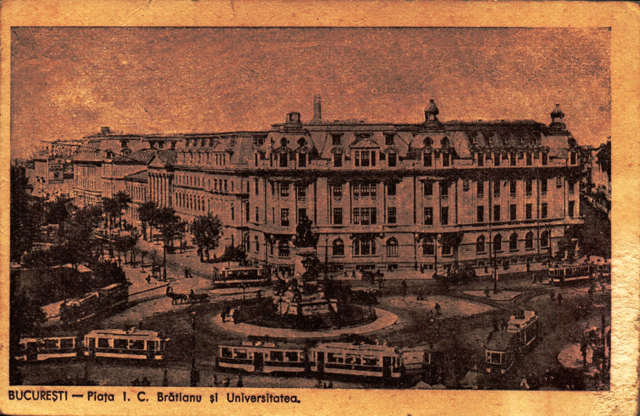 București - Piața I. C. Brătianu și Universitatea