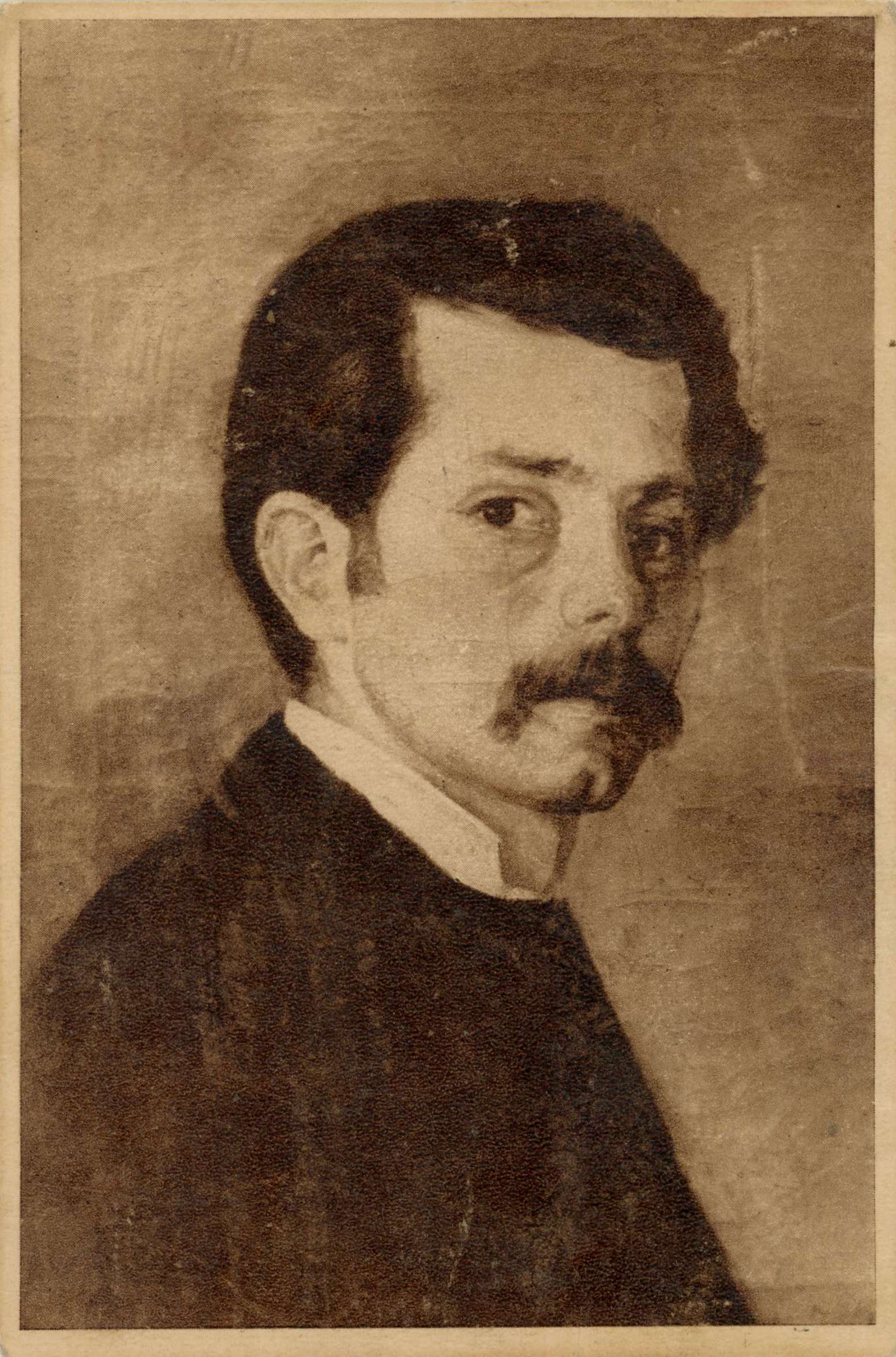 Ion Andreescu (1850 - 1882) - Autoportret (pictură în ulei - Muzeul de Artă al R.P.R.)