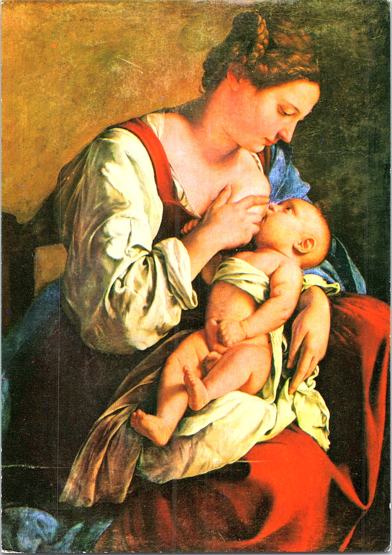 Tânără mamă - Orazio Gentileschi