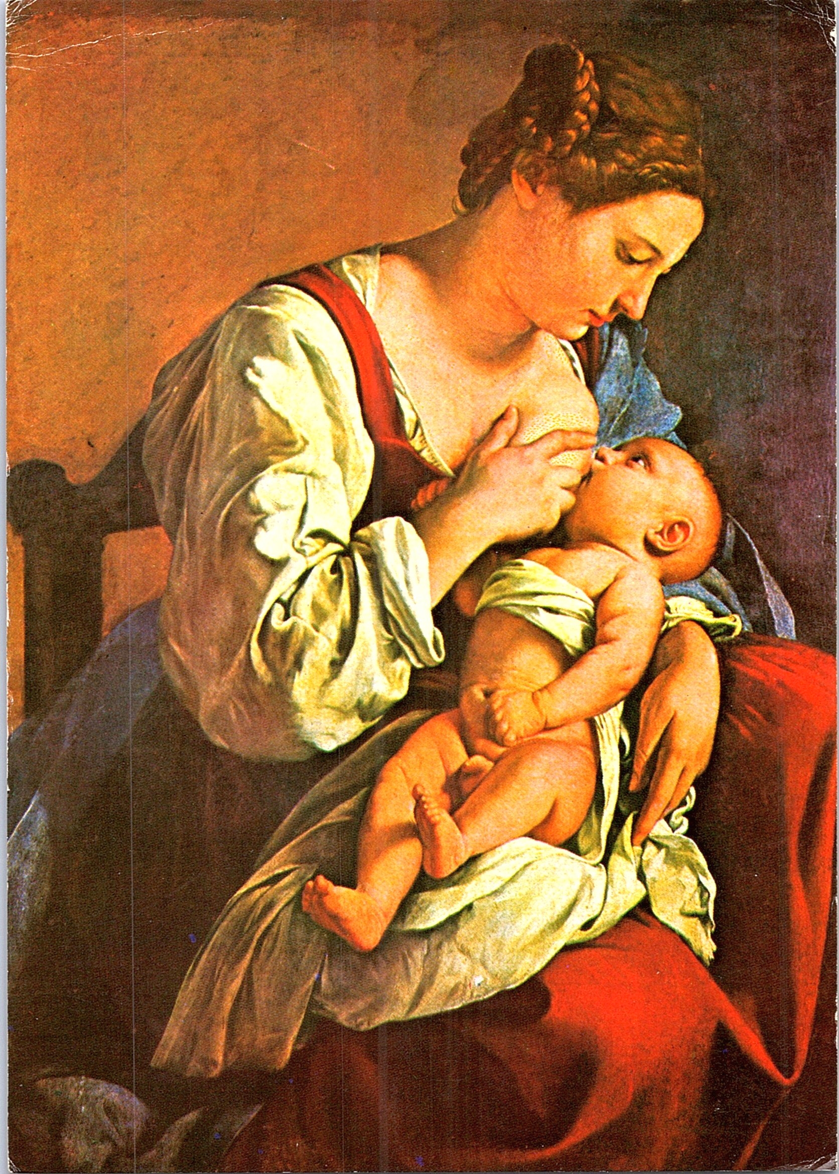 Tânără mamă - Orazio Gentileschi