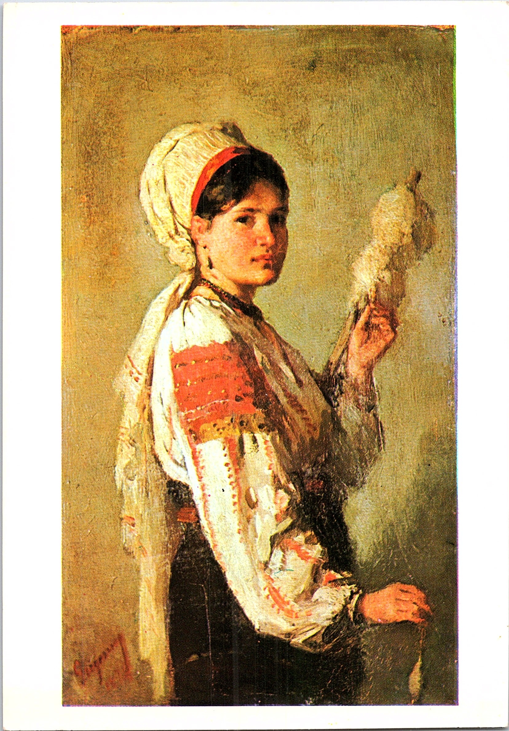 Țărancă torcând