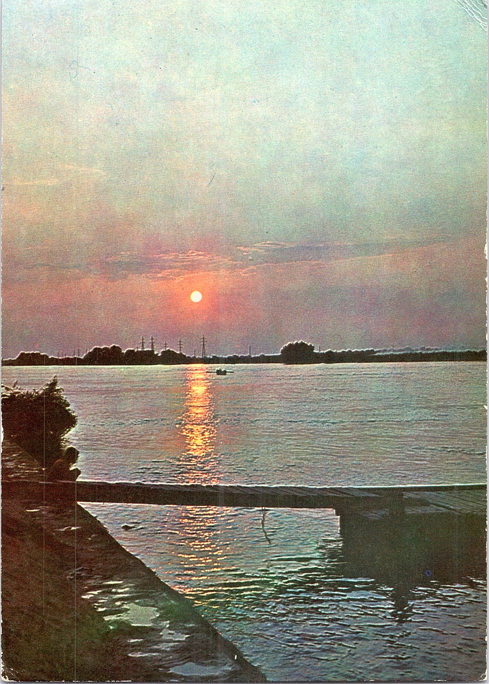 Apus de soare în Delta Dunării