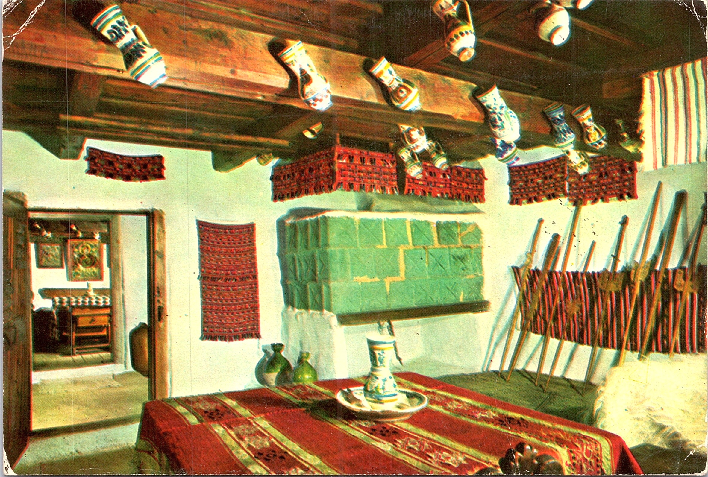 Interiorul casei din comuna Tilișca, 1847, Muzeul Satului