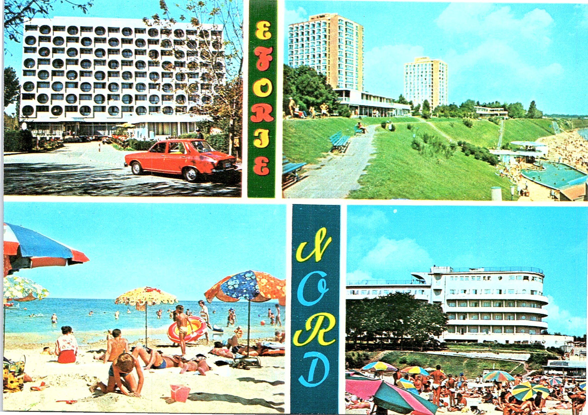 1. Hotel CASCOM; 2. Vedere; 3. Plaja; 4. Vila Belona