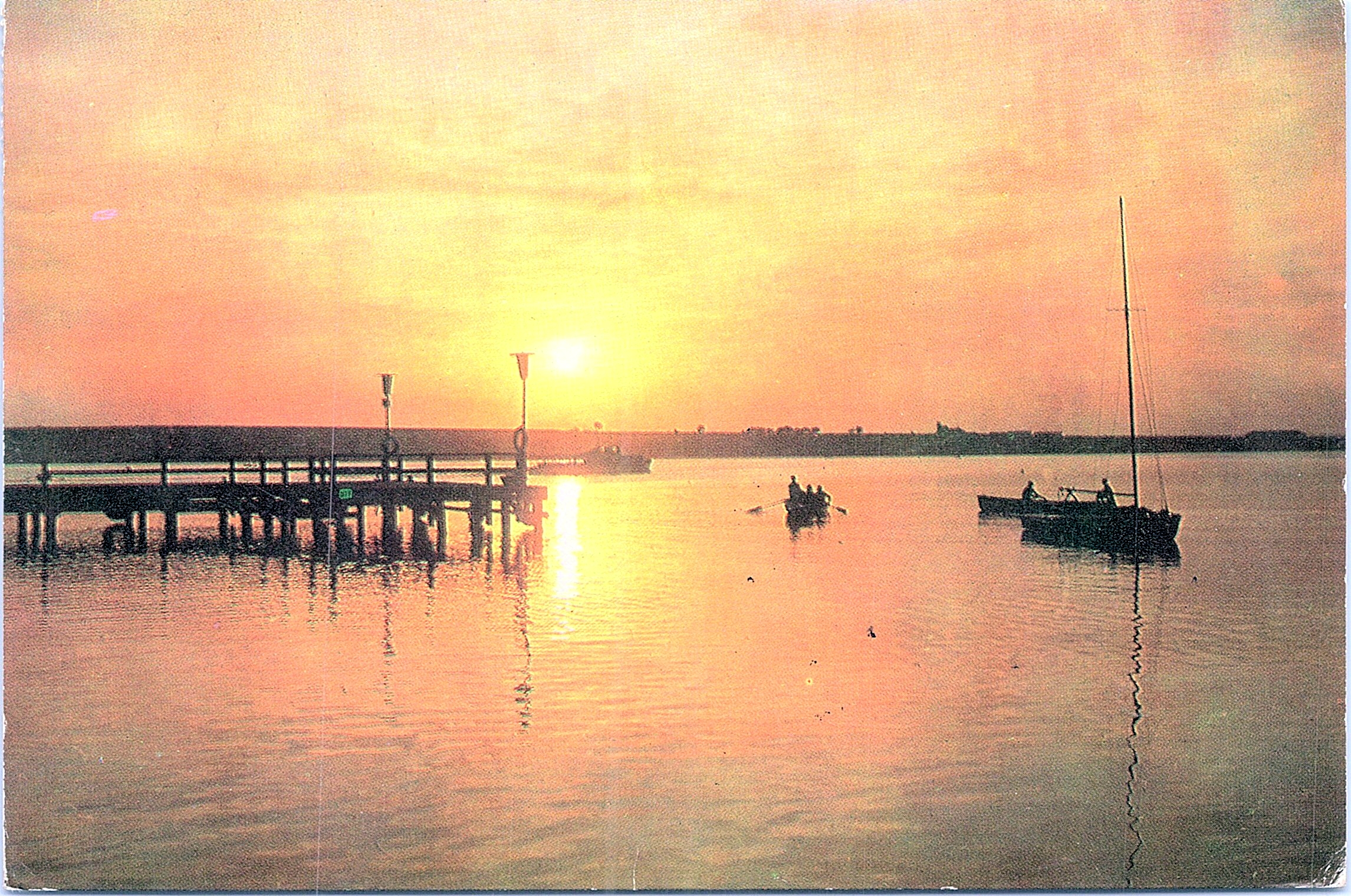 Eforie Sud. Apus de soare la Ghiol