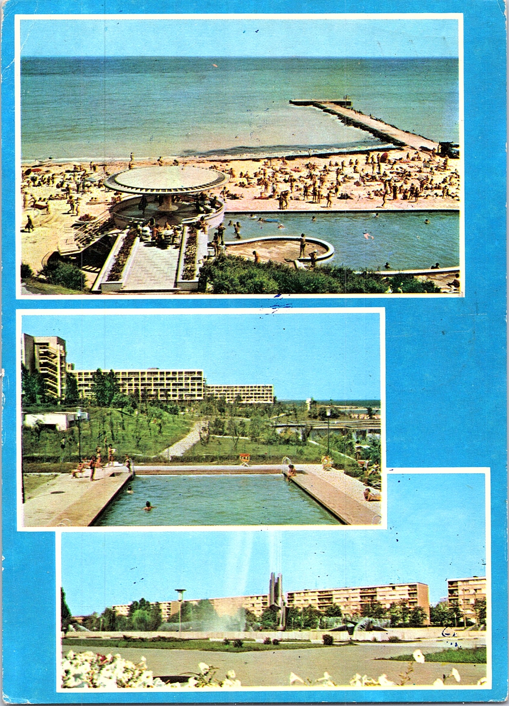 1. Olimp: Vedere de pe plajă; 2. Saturn: Vedere; 3. Constanța: Fântâna arteziană