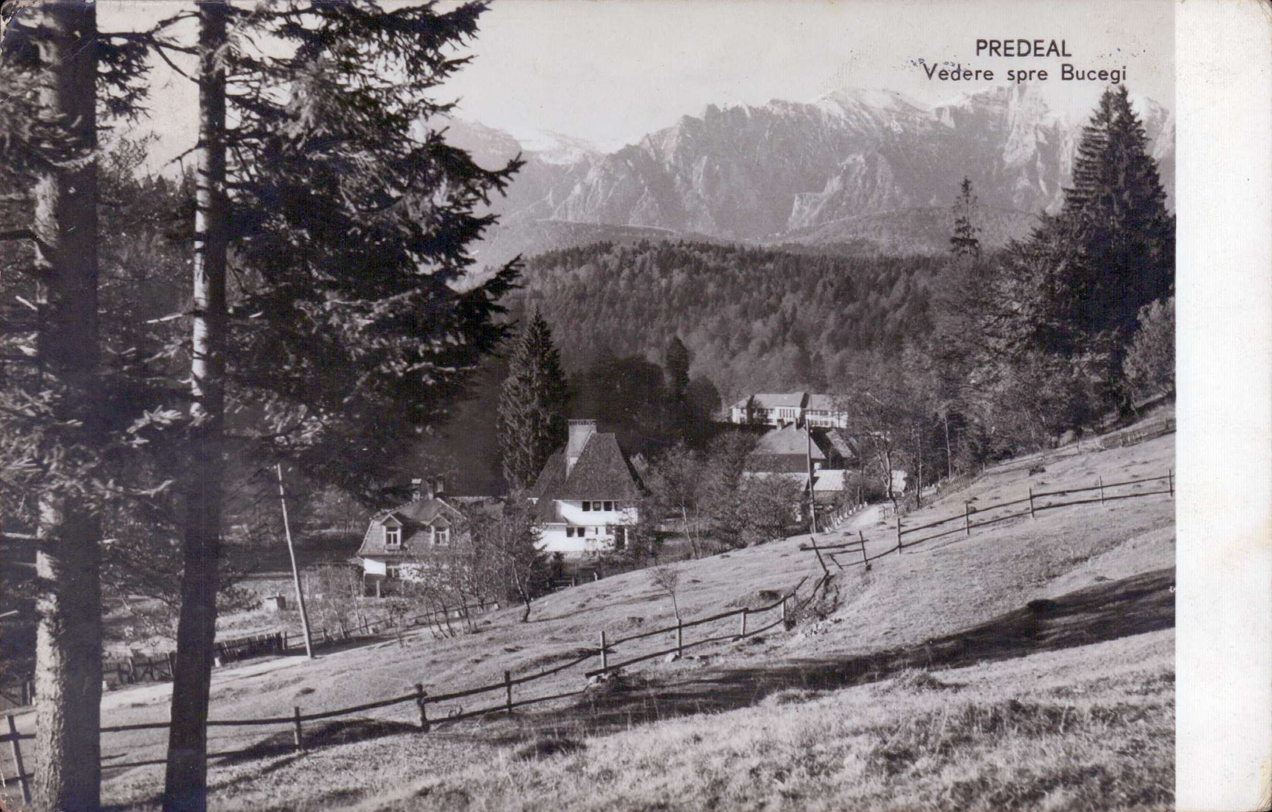 Predeal. Vedere spre Bucegi