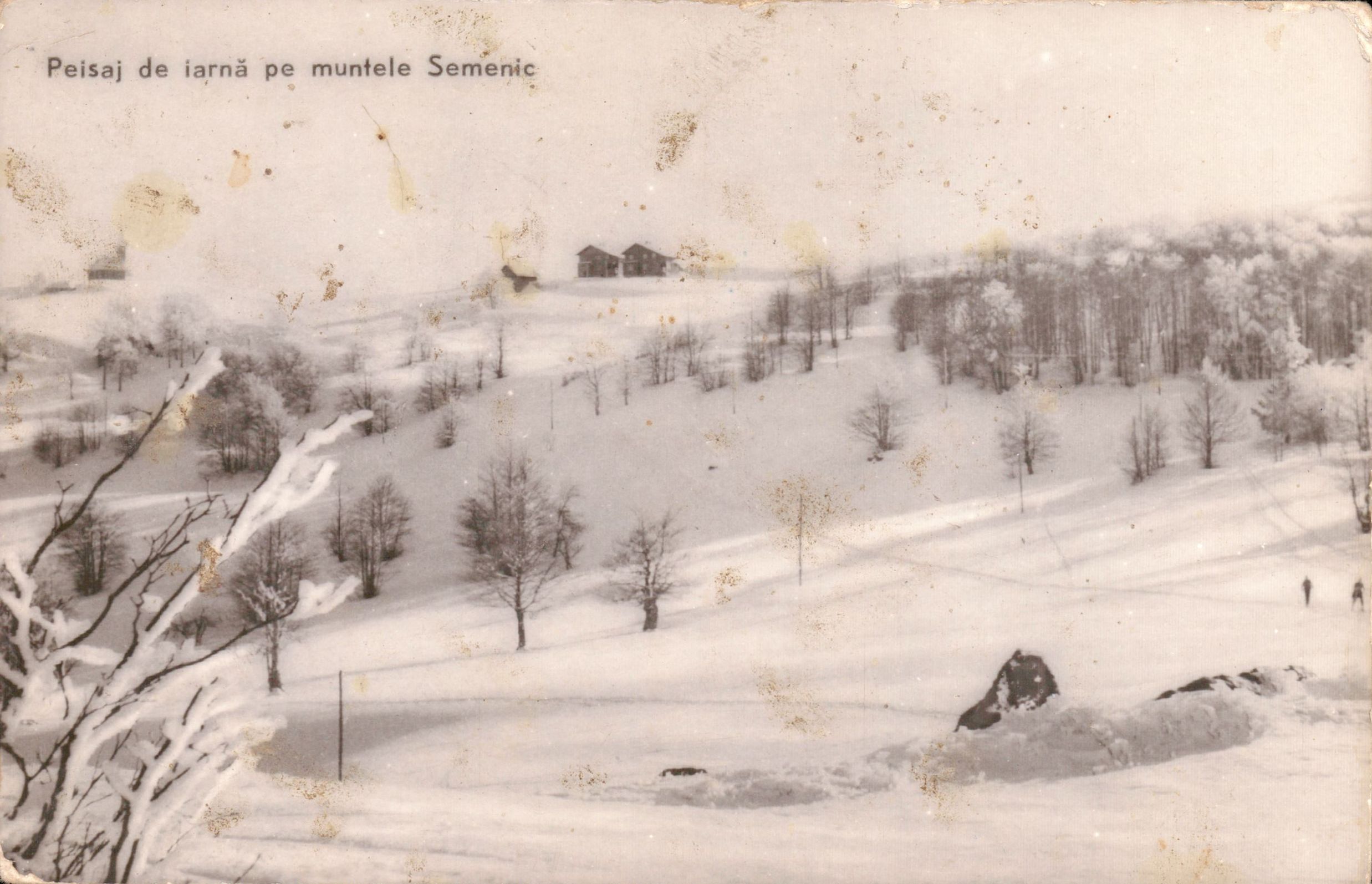 Peisaj de iarnă pe muntele Semenic