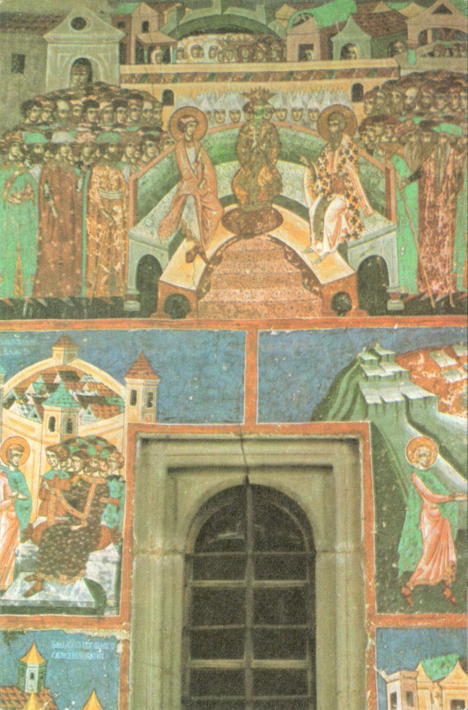 Biserica Arbore, sec XVI (detaliu)
