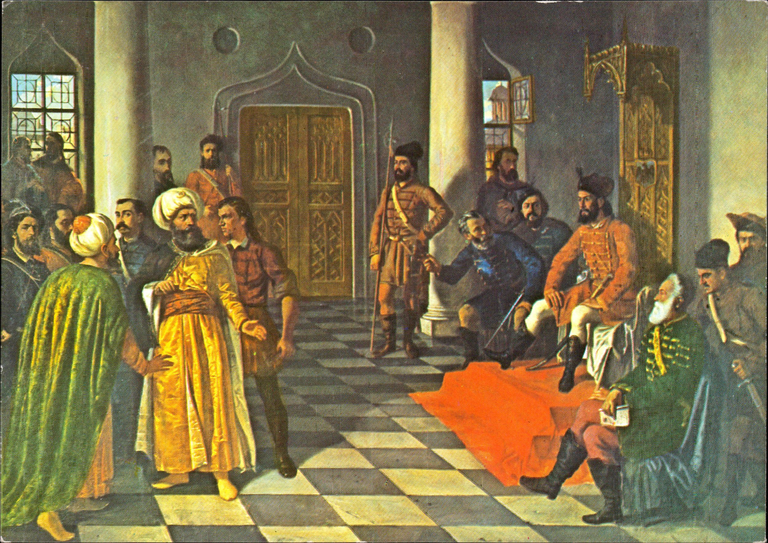 Vlad Țepeș și solii turci - Theodor Aman (1831-1891)
