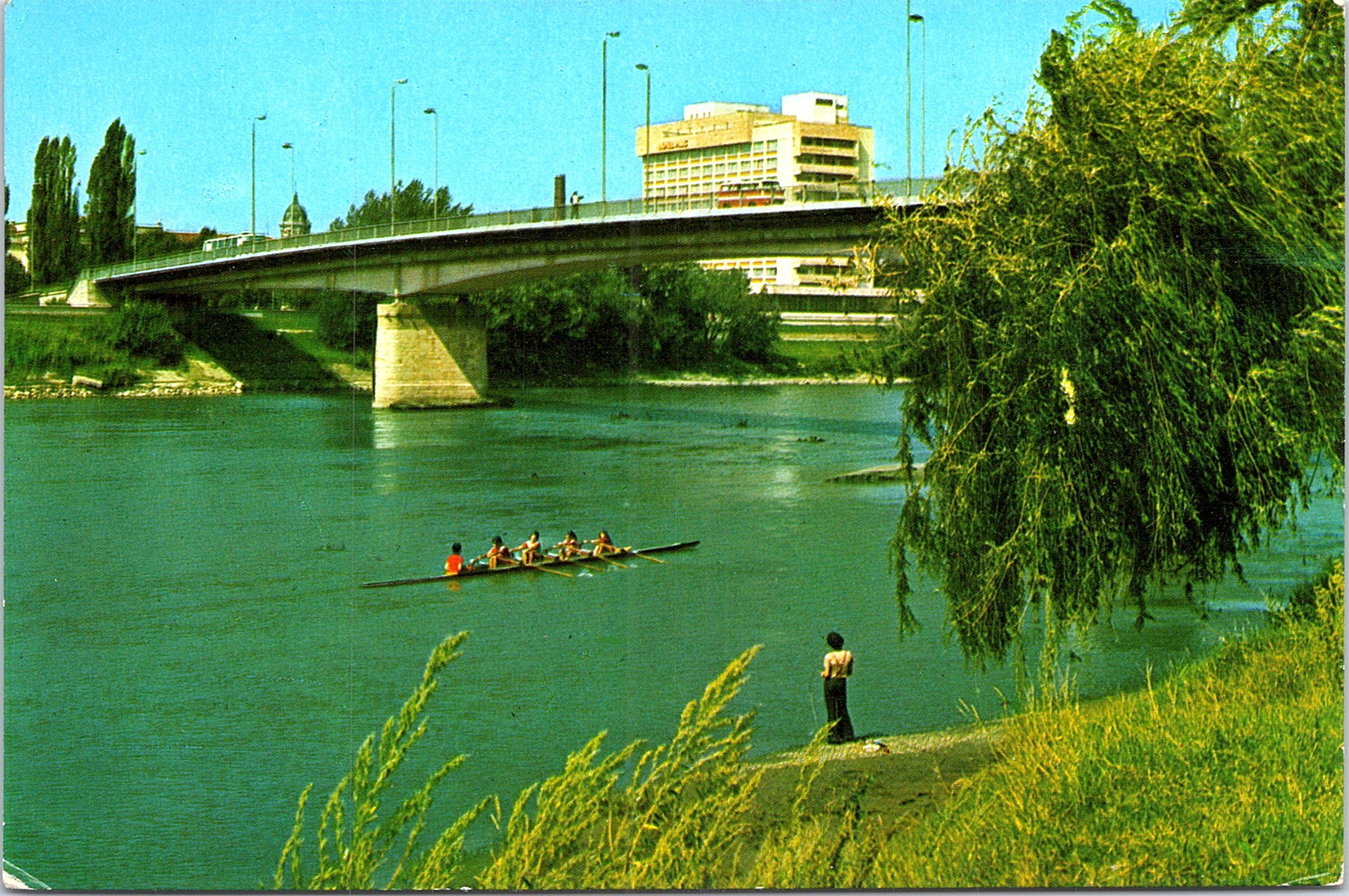 Arad - pod peste Mureș și Hotel „Parc”