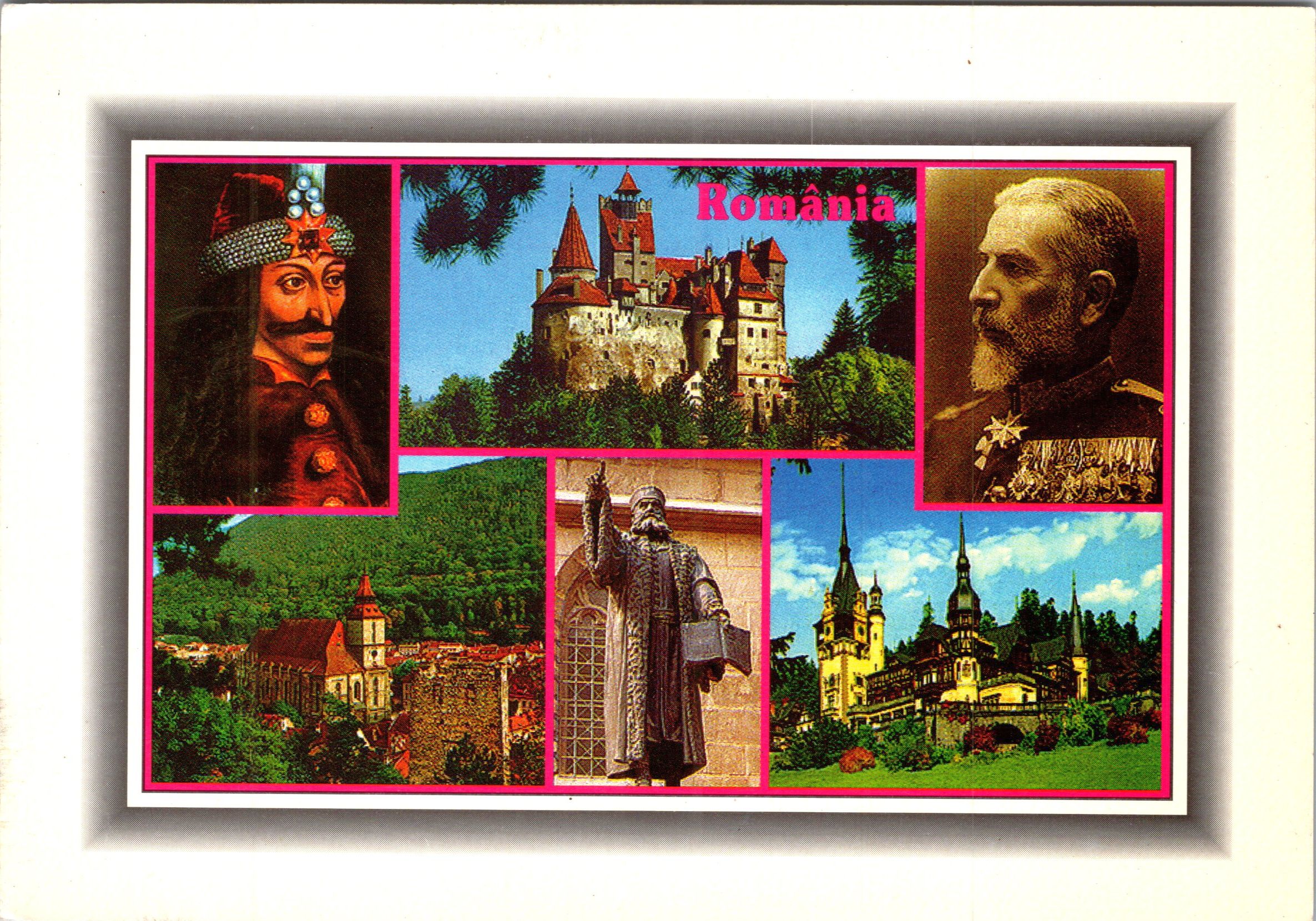 Bran, Brașov, Sinaia: 1. Castelul Bran; 2. Biserica Neagră; 3. Castelul Peleș