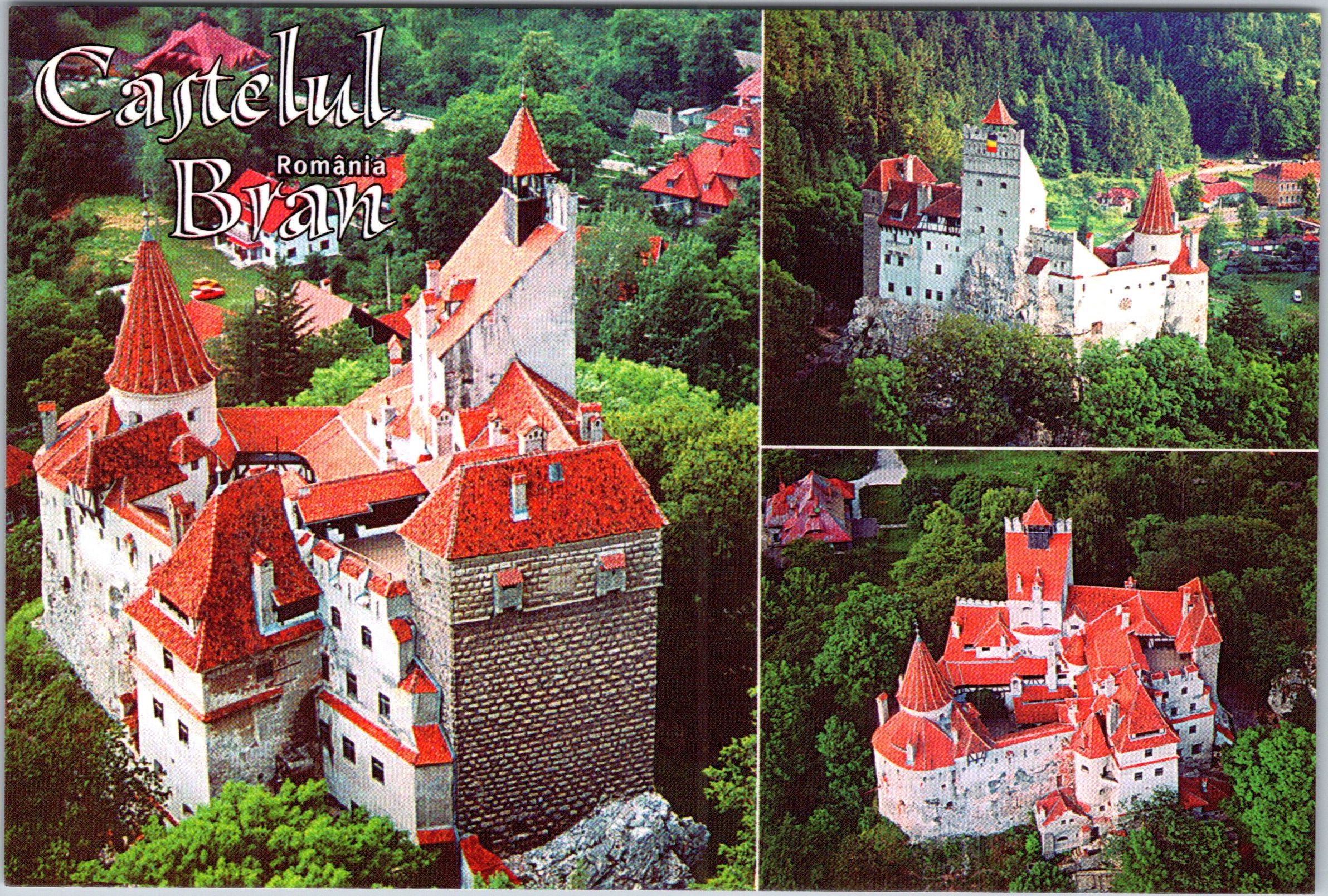 Castelul Bran(sec. XIV) - România. Vedere aeriană